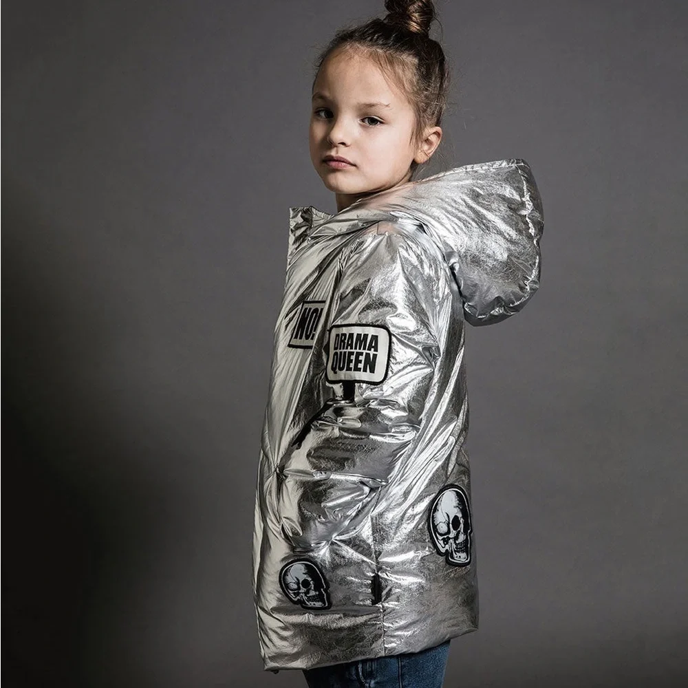 Nununu Kids Metallic Puffer | Super Patch Down Jacket